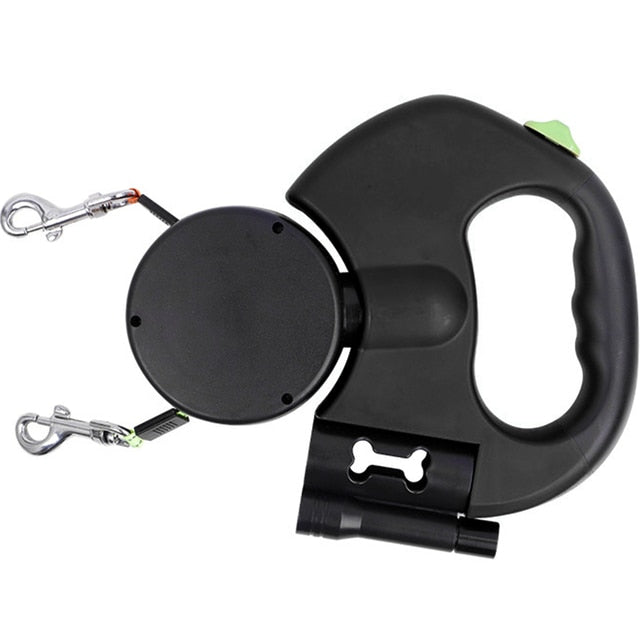 Automatic Dual Retractable Dog Leash | Link's Basement
